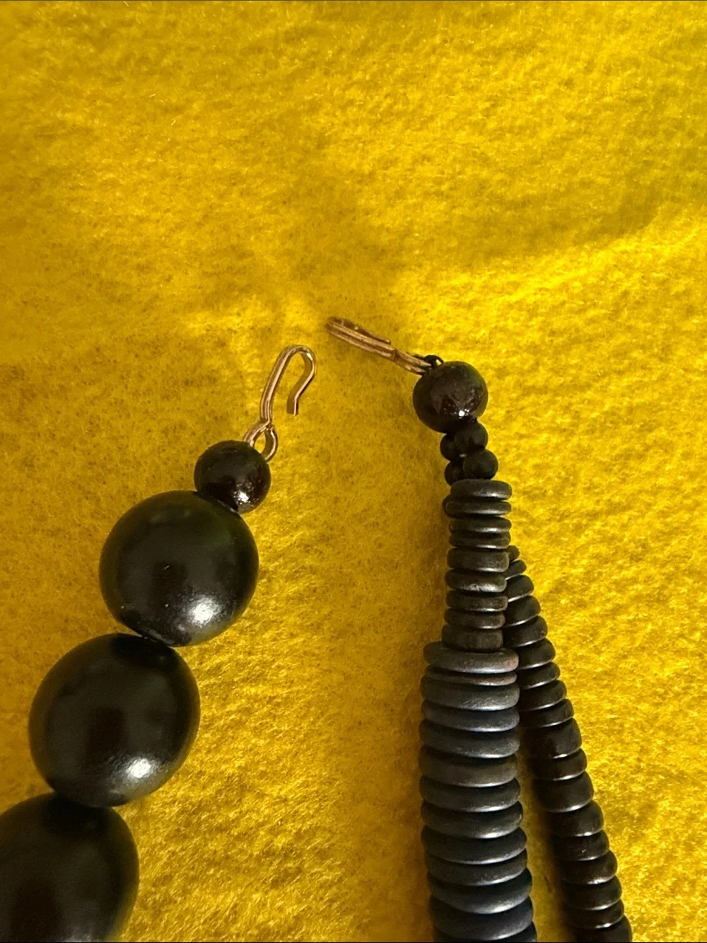 Stylish Black and Navy Beaded and coconut shellLong Necklace - Women Accessories